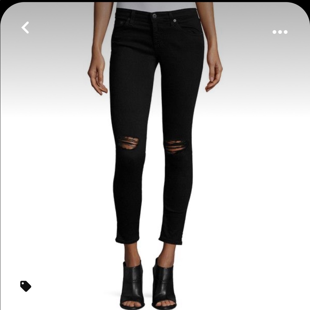 AG The Legging Ankle Jeans in Black